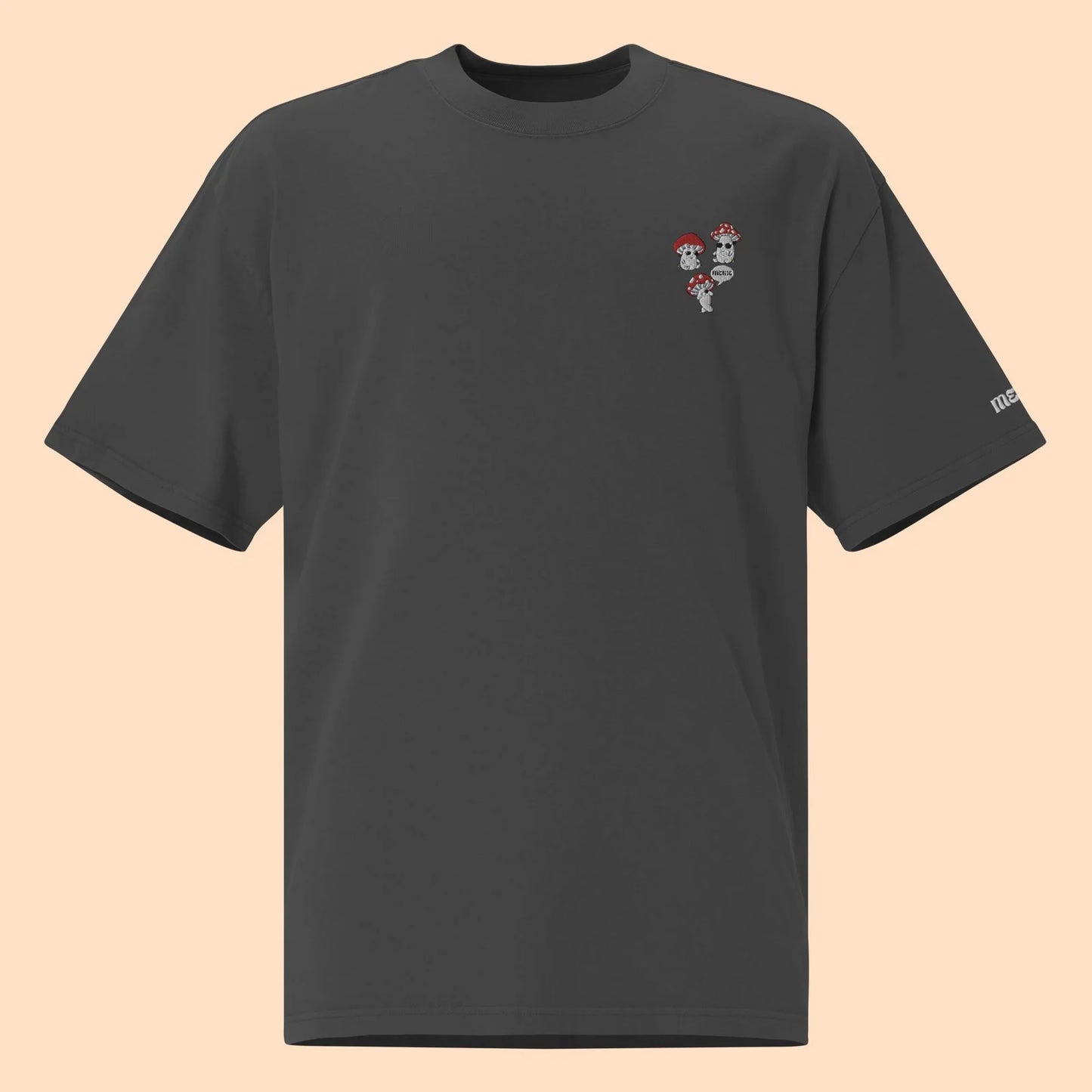 T-shirt Oversize – Cogumelos Bordado