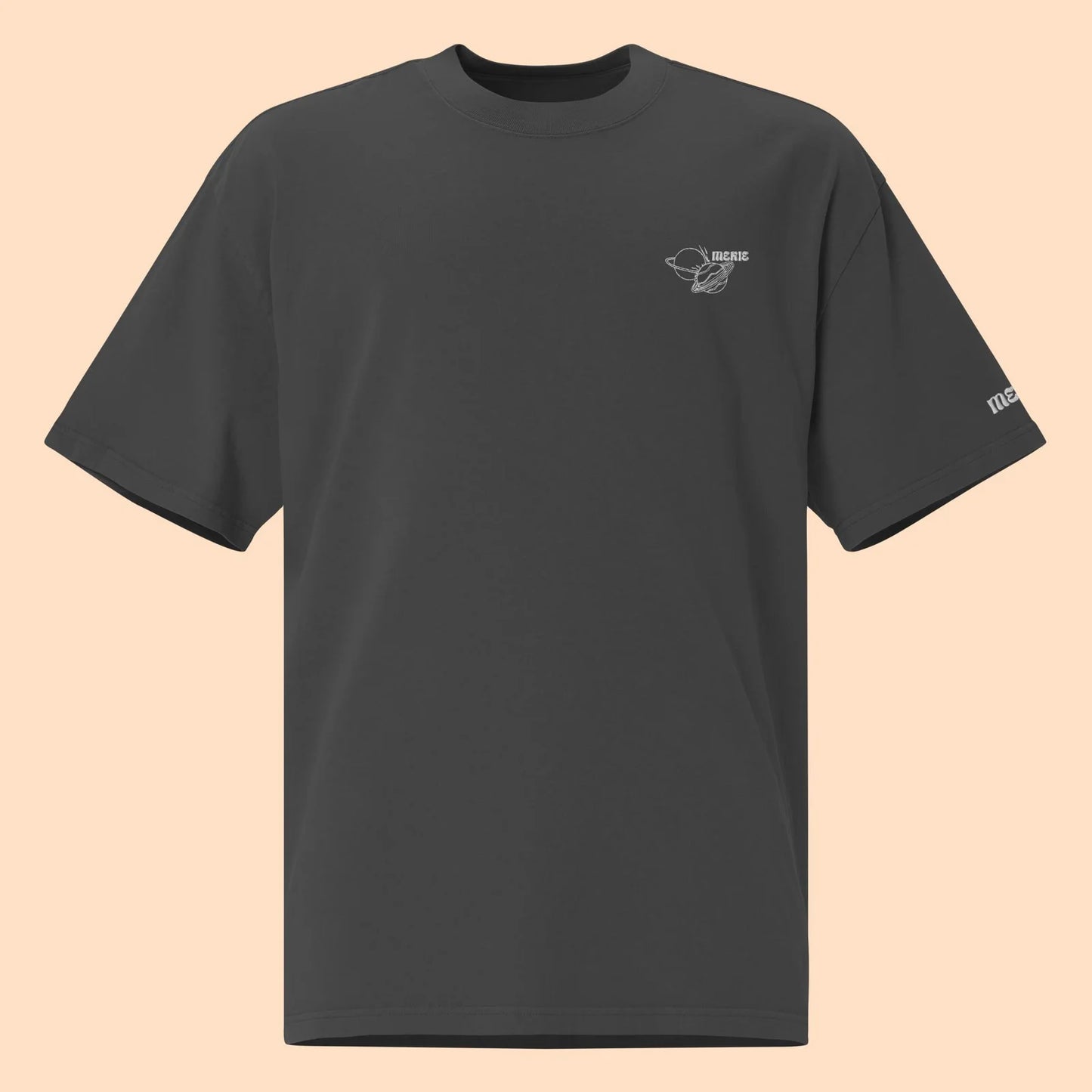 T-shirt Oversize – Planetas Preto