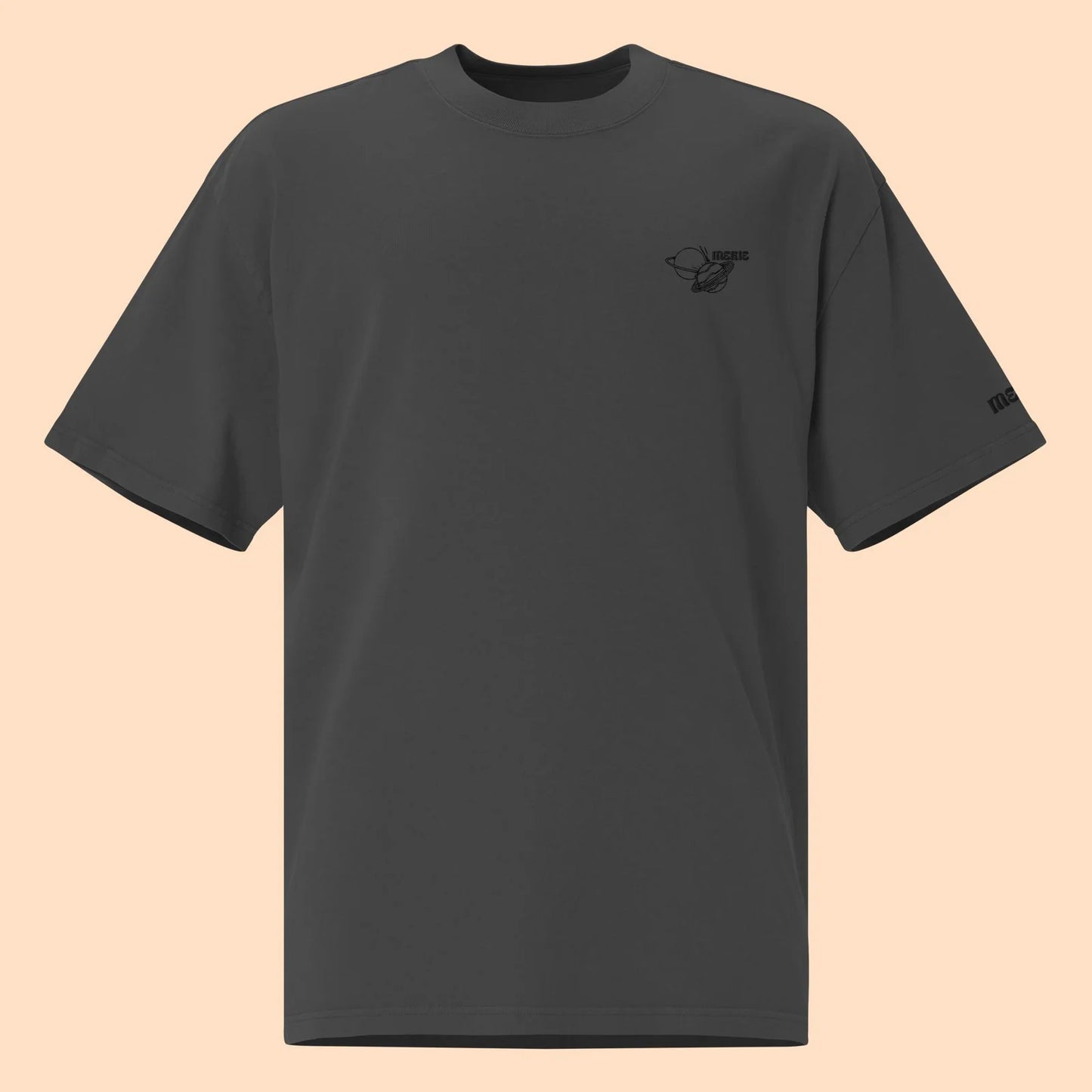 T-shirt Oversize – Planetas Preto