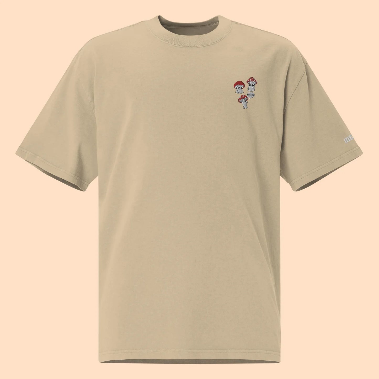 T-shirt Oversize – Cogumelos Bordado