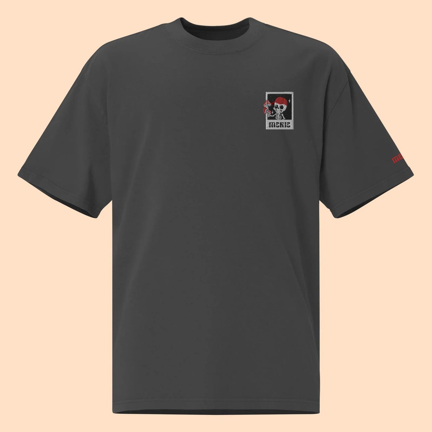 T-shirt Oversize – Esqueleto Bordado