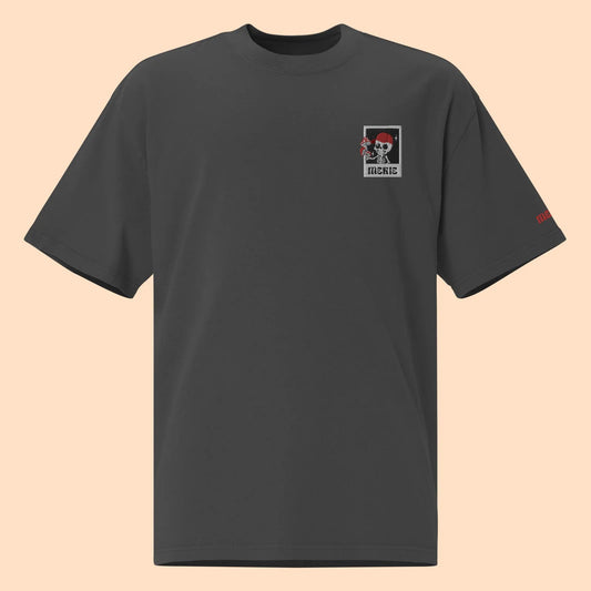T-shirt Oversize – Esqueleto Bordado