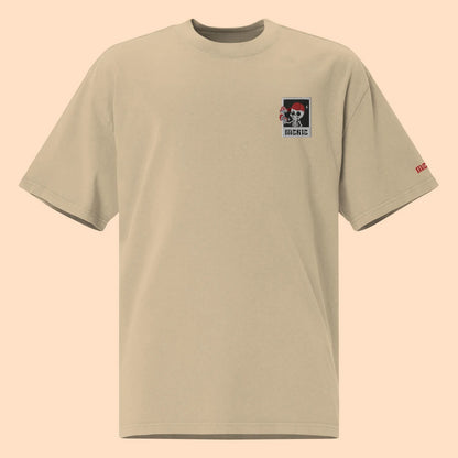 T-shirt Oversize – Esqueleto Bordado