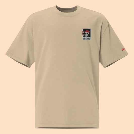 T-shirt Oversize – Esqueleto Bordado