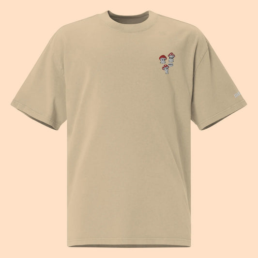 T-shirt Oversize – Cogumelos Bordado