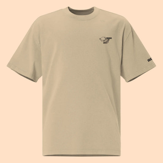 T-shirt Oversize – Planetas Preto