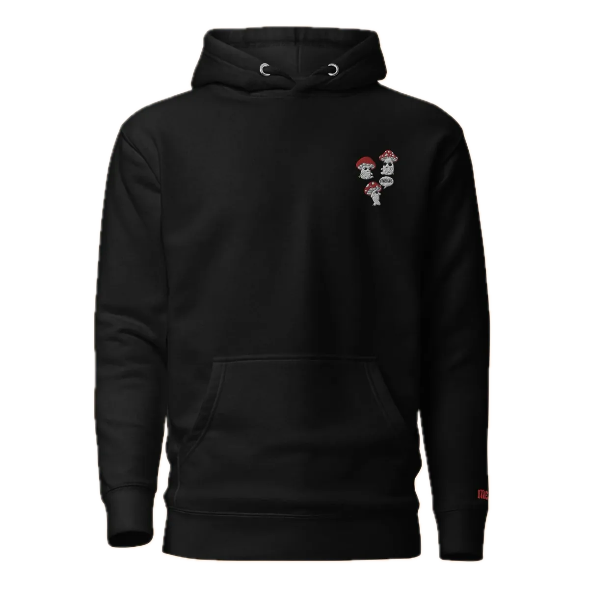 Hoodie Cogumelos Preto