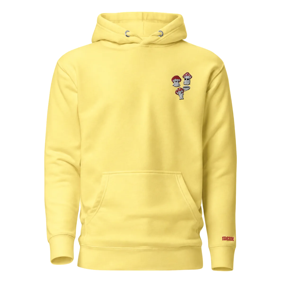 Hoodie Cogumelos Amarelo pastel