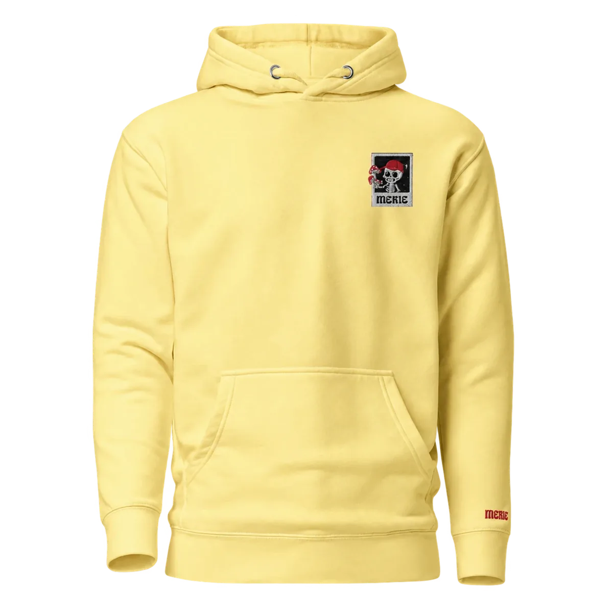 Hoodie Esqueleto Amarelo pastel