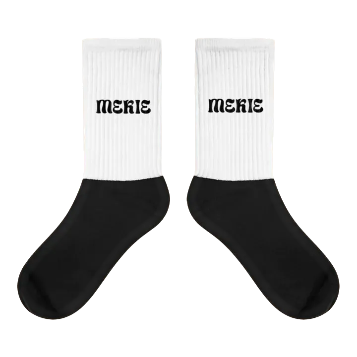 Meias Mekie Branco e preto