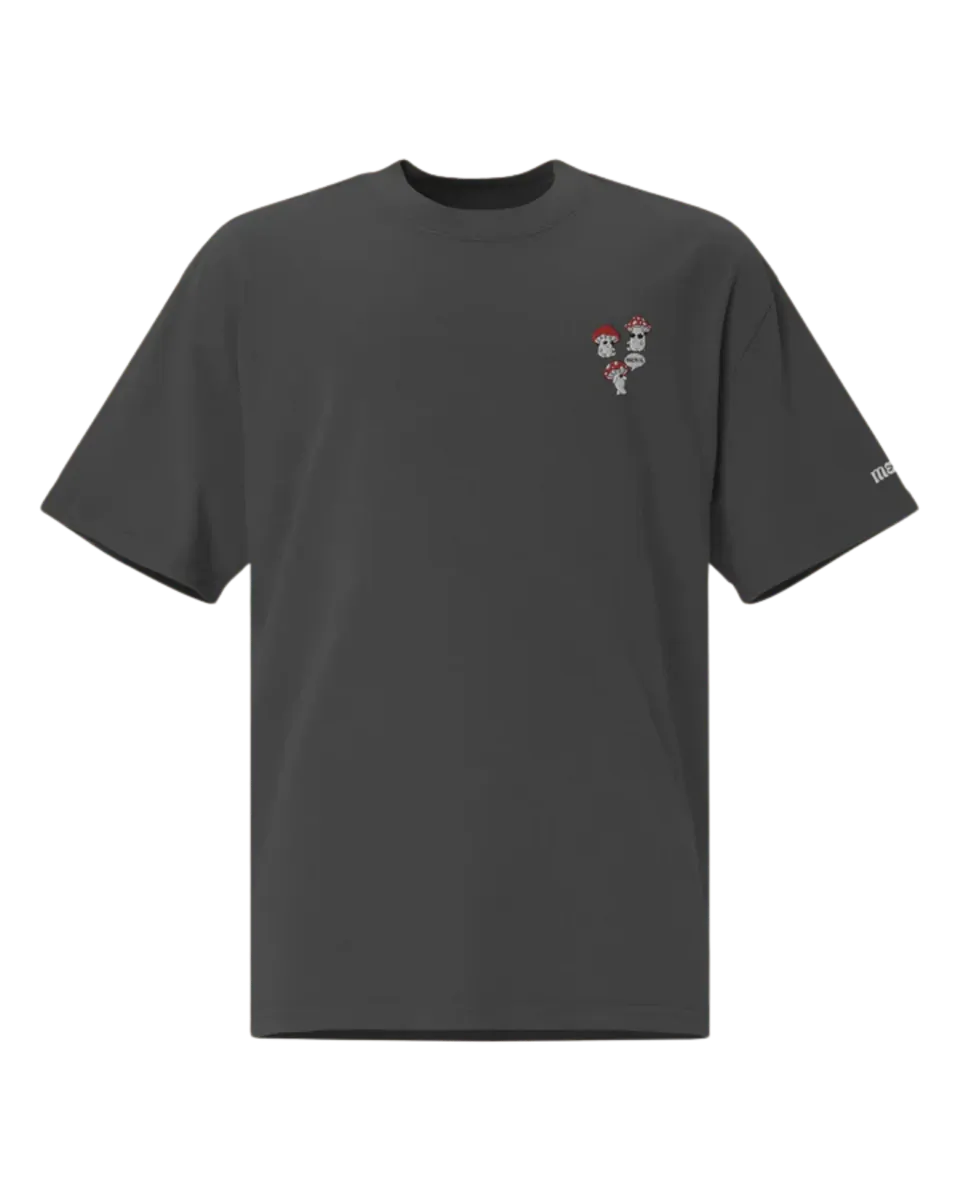 T-shirt Cogumelos Cinza